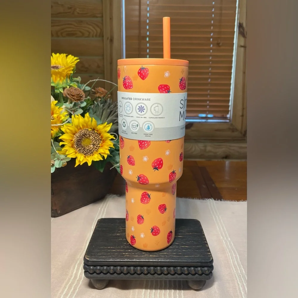 STRAWBERRY SIMPLE MODERN 40oz Trek Tumbler